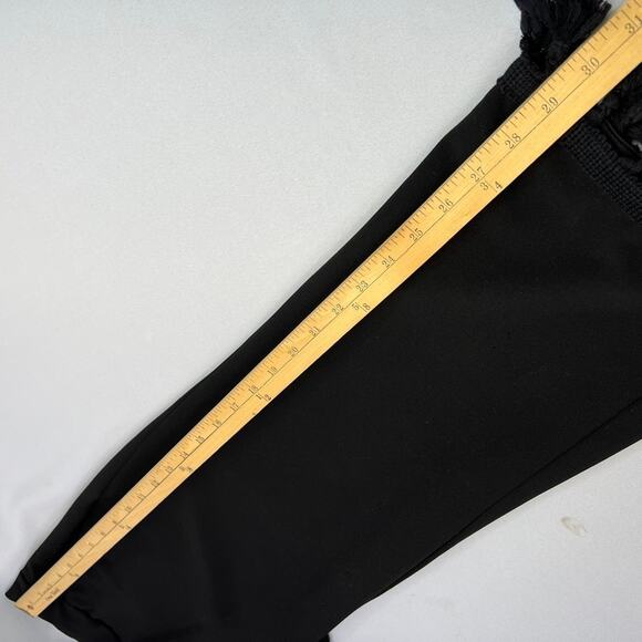 💥Josh & Arielle Black Crop Pants with Tassel Trim Women's size 8 - Picture 9 of 9